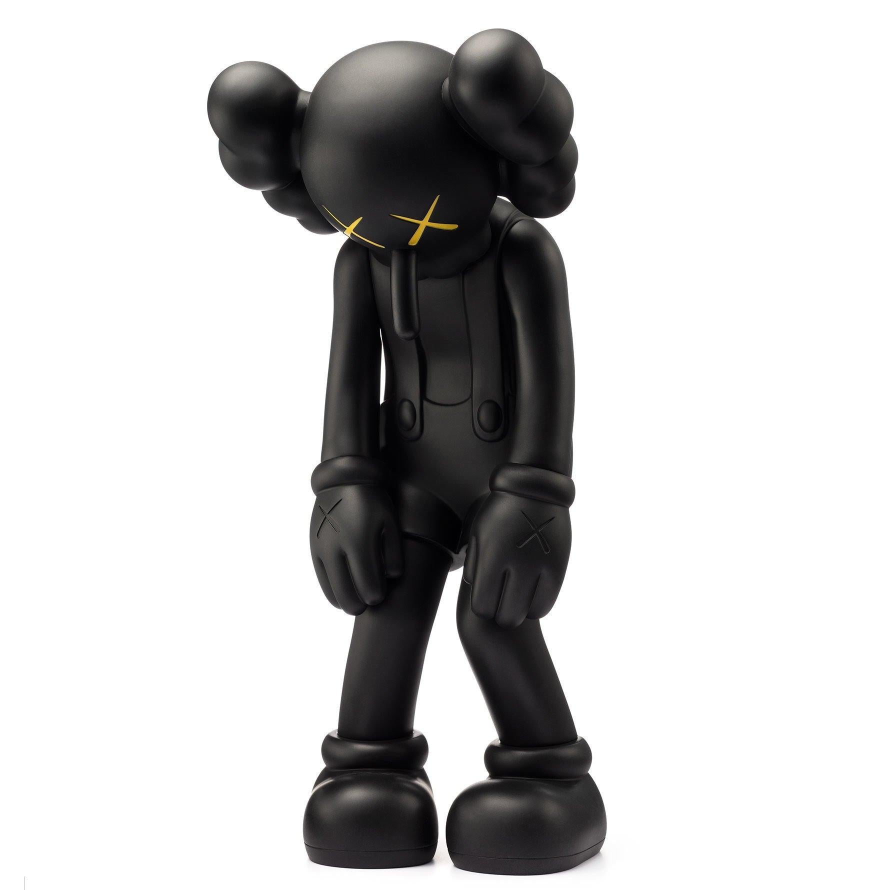 Small Lie (Black)
Date of creation: 2017
Medium: Sculpture
Media: Vinyl
Edition: Unknown and sold out
Size: 27.5 x 12.3 x 13 cm
Observations: Vinyl sculpture published in 2017 by KAWS/ORIGINALFAKE & Medicom Toys. Sent inside its original box. 