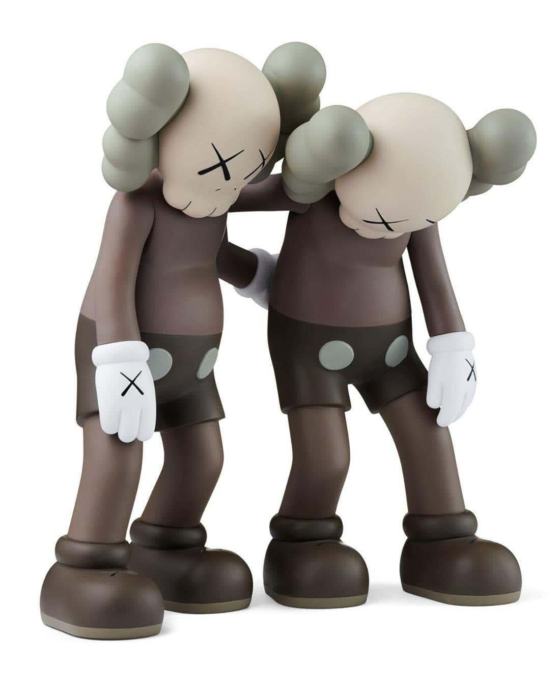KAWS SMALL LIE Brown & KAWS Along The Way Brown (2 œuvres) en vente 1
