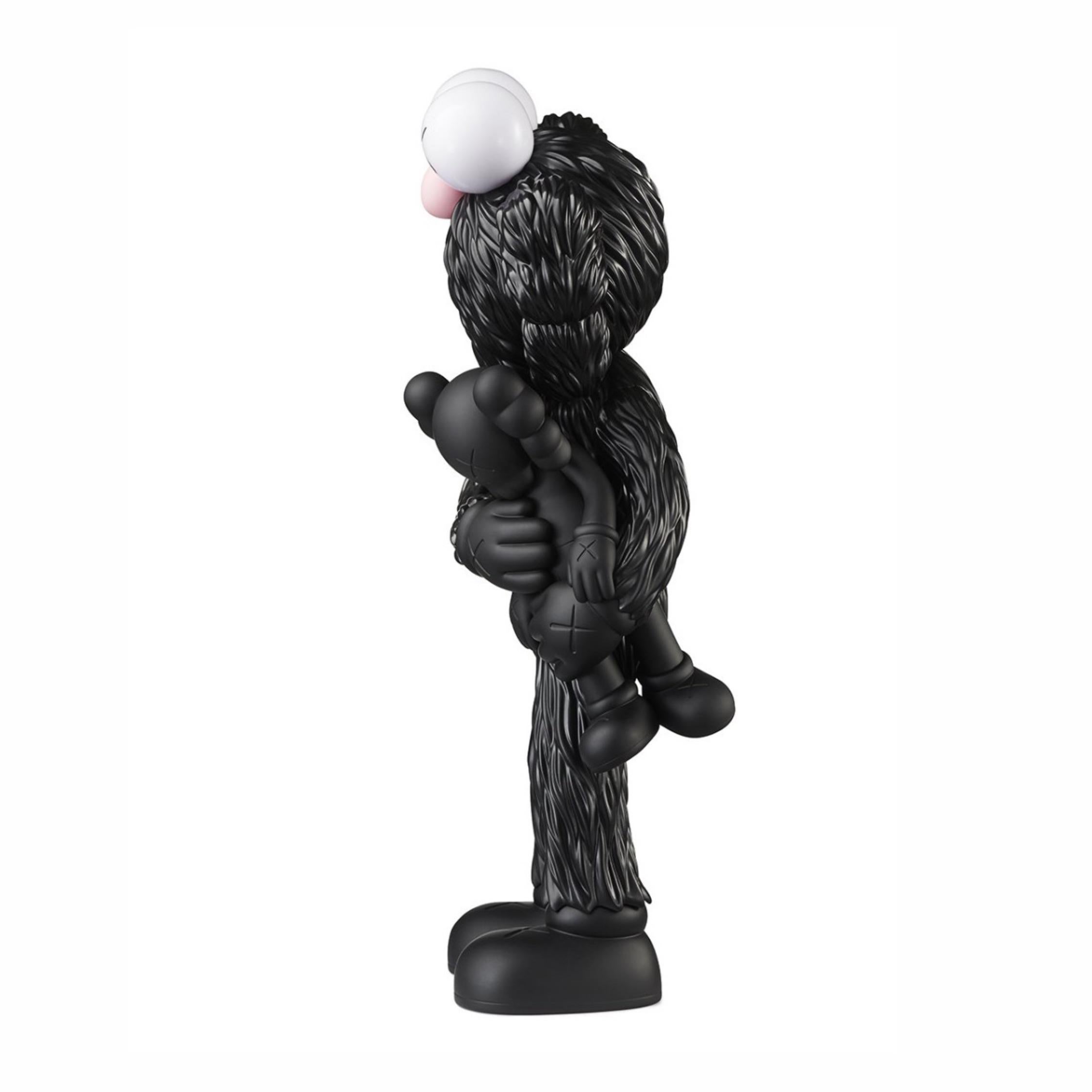 This is a brand new piece in perfect condition. 

Several months after releasing the KAWS Share Figure in February, the artist released his long anticipated KAWS Take Figure. The figure, which features a blue BFF holding a brown Companion, is the