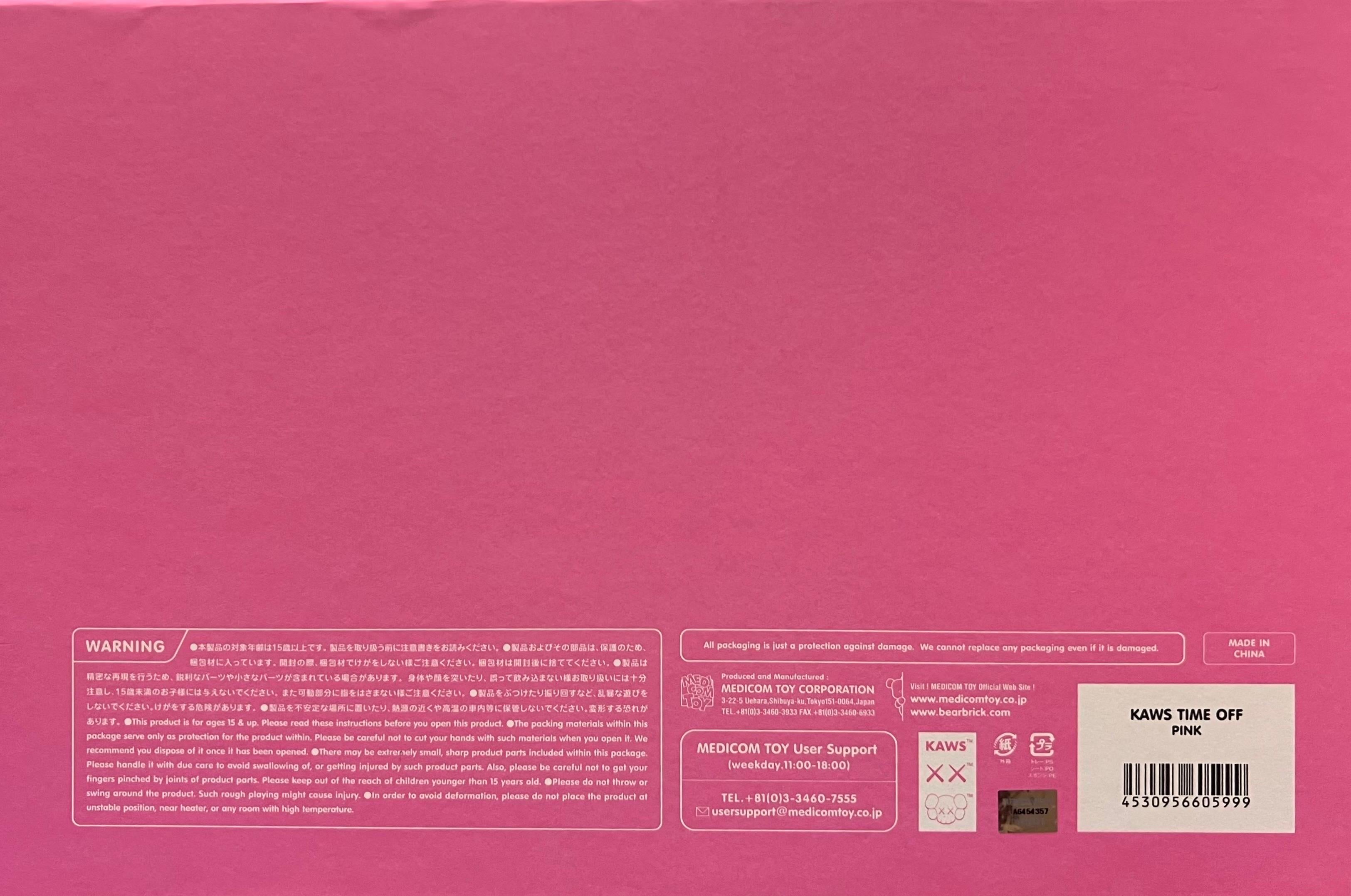 KAWS TIME OFF pink (KAWS Time Off companion) 3