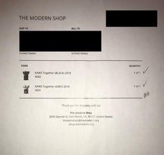 "KAWS Together" Companion Vinyl Black Edition Contemporary Art, Street Art 2018