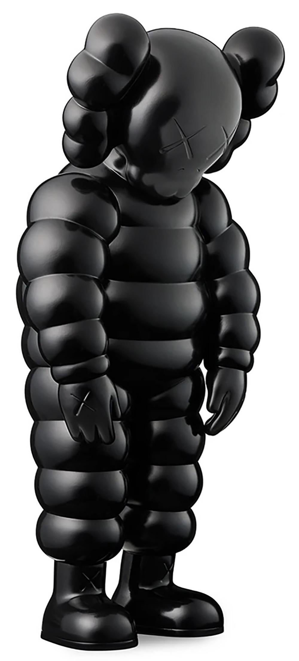 kaws figur schwarz