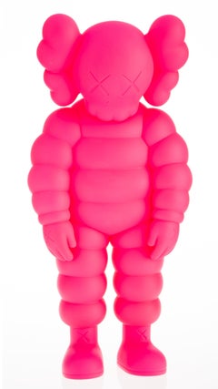 KAWS "What Party" Brooklyn Museum Pink Sculpture Street Art