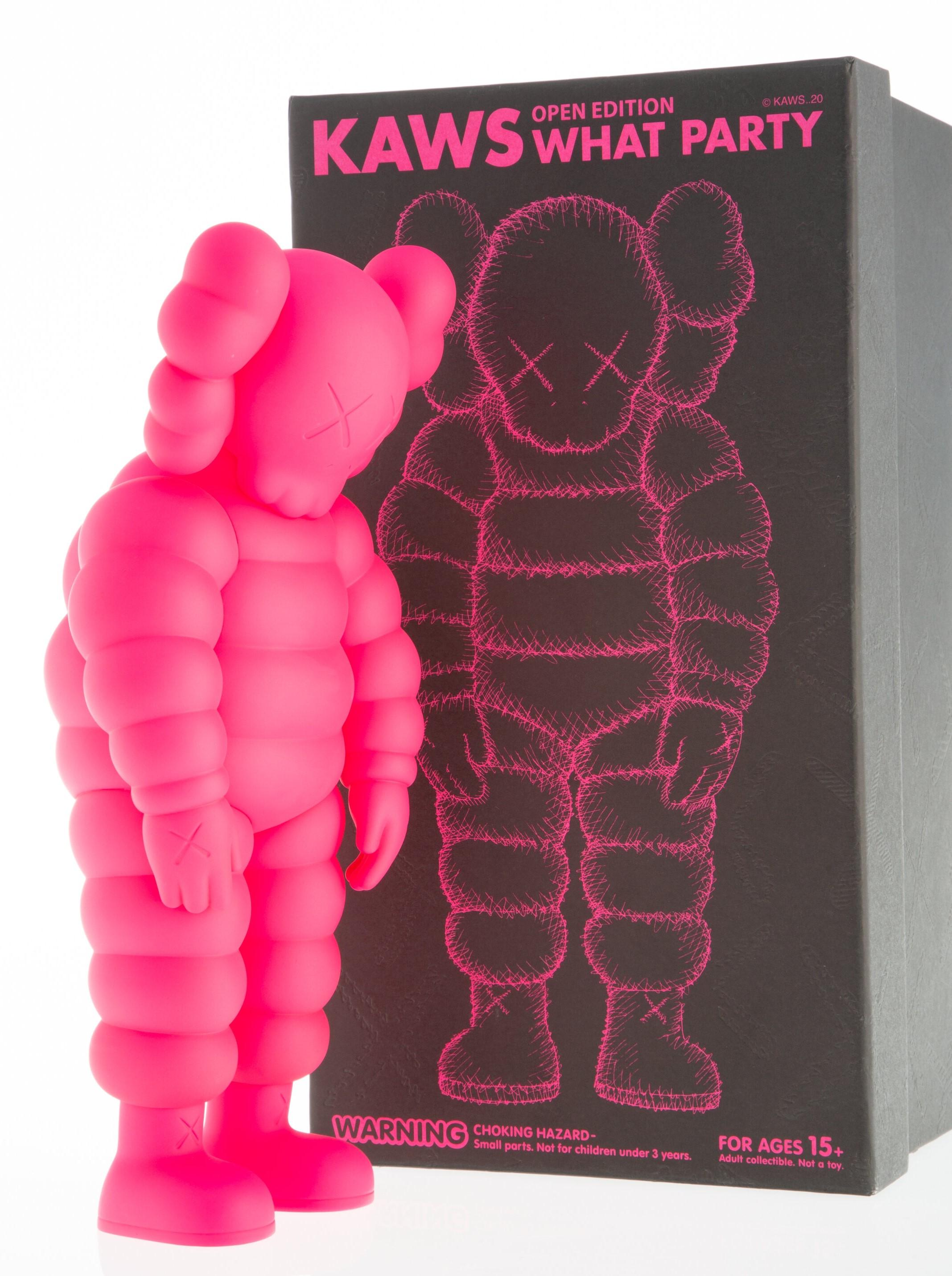 KAWS "What Party" Brooklyn Museum Pink LIMITED EDITION Sculpture Street Art
