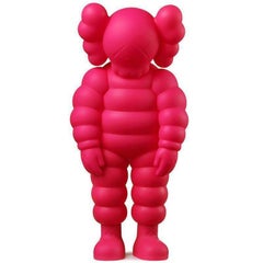 KAWS, What Party - Chum in Pink, Painted Cast Vinyl Sculpture, 2020