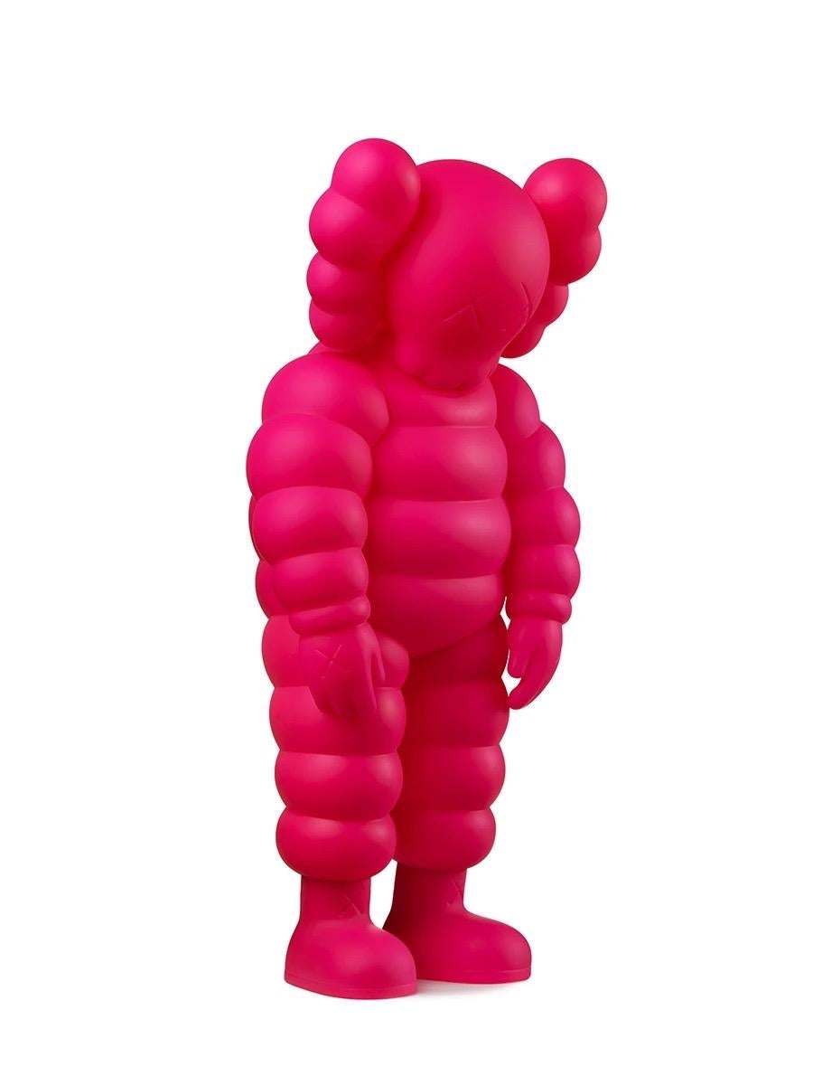 KAWS WHAT PARTY (Set of 2 works: pink & yellow)
2 individual KAWS Companions featuring KAWS' CHUM character in a hunched position. Published to commemorate the debut of KAWS’ larger scale sculptural version of same at K11 Musea Hong Kong & The