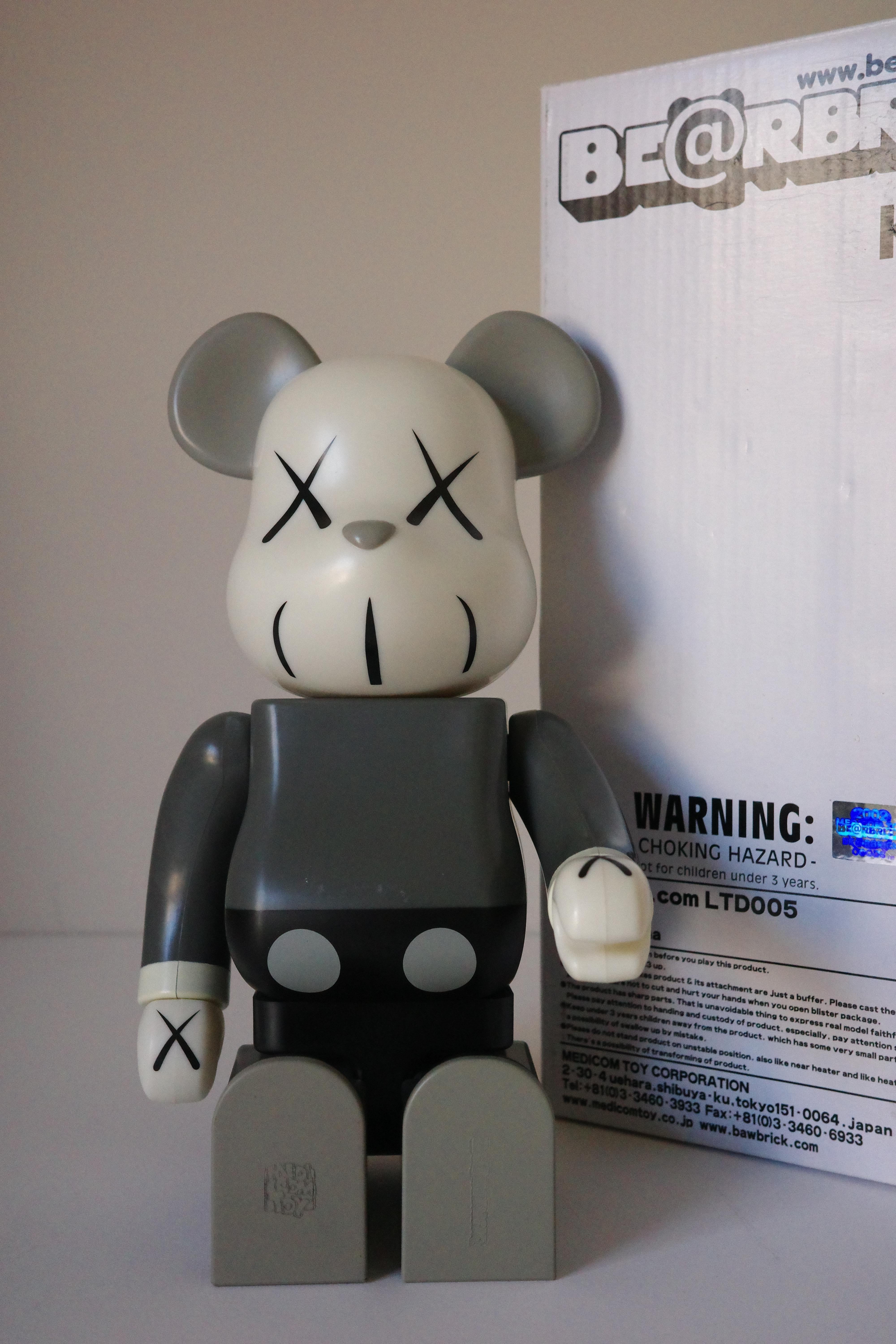 KAWS X Be@rbrick  Companion Grau 400 % 1