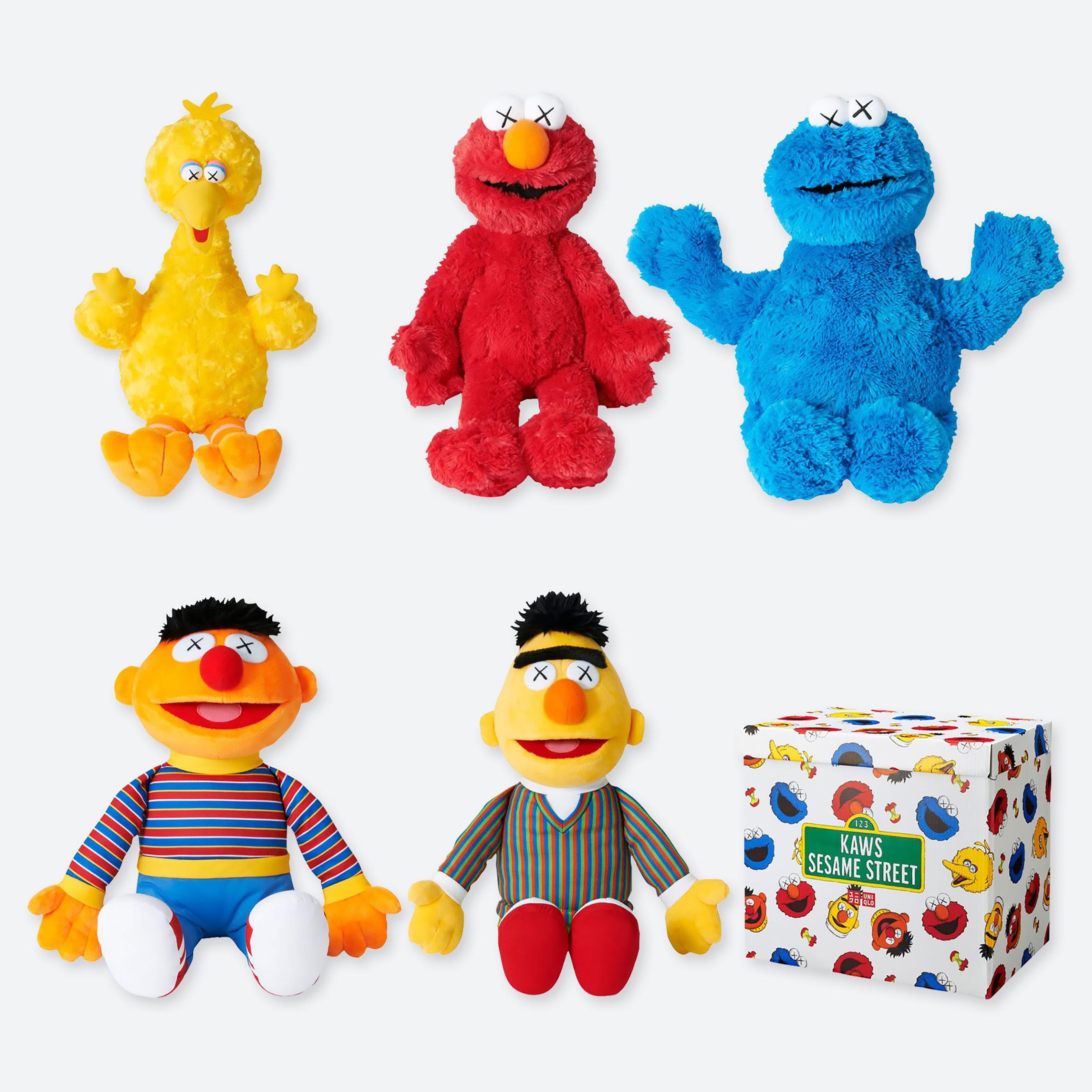 sesame street kaws plush
