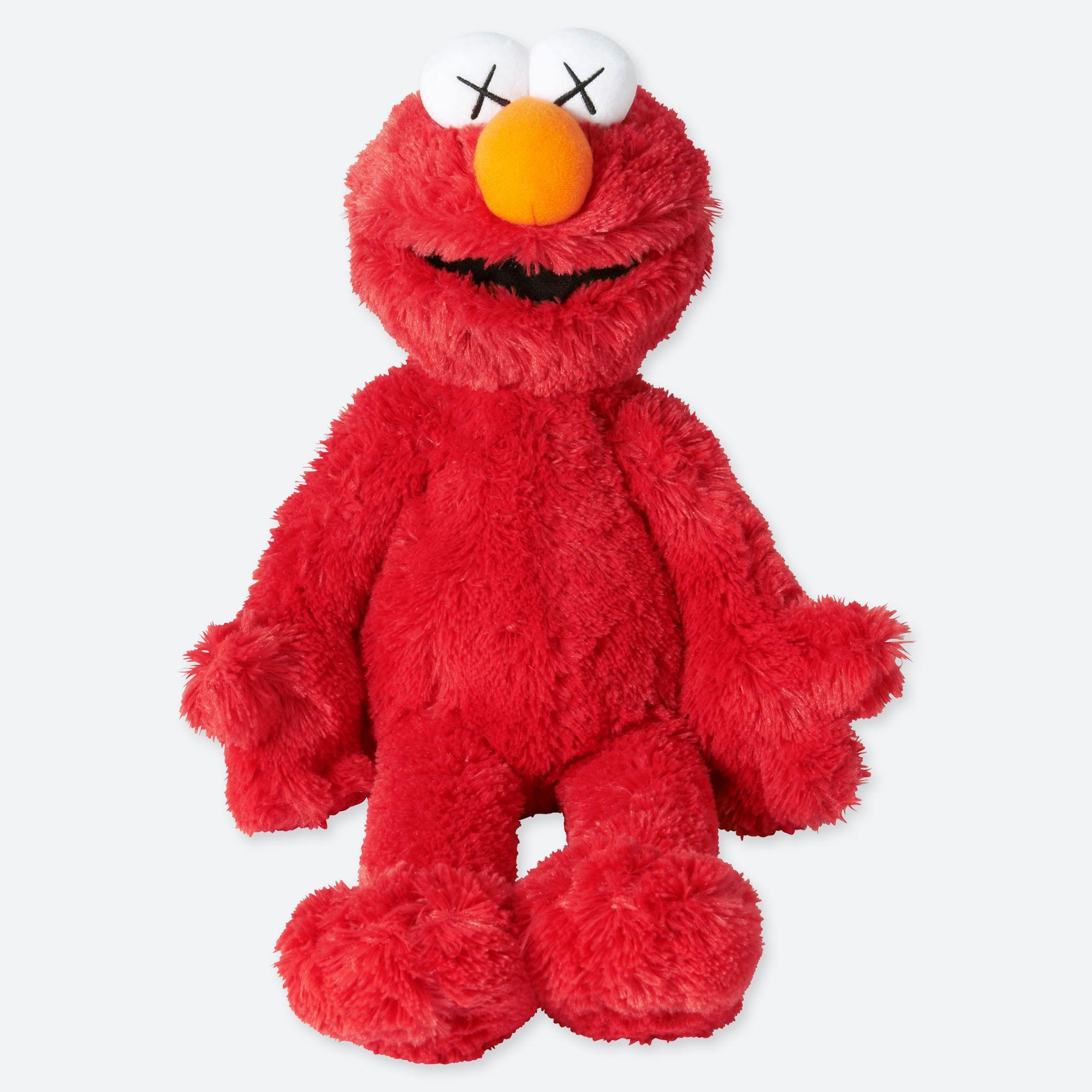 KAWS Sesame Street: Complete Set of 5 plush figures:
KAWS’ timeless interpretation of the 5 most popular Sesame Street characters – Elmo, Bert, Earnie, Cookie Monster and Big Bird, designed by KAWS with his signature “XX” eyes. 

New with tags and