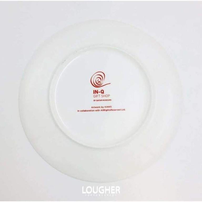 Limited Ceramic Plate Set - Red (Set of 4) For Sale 4