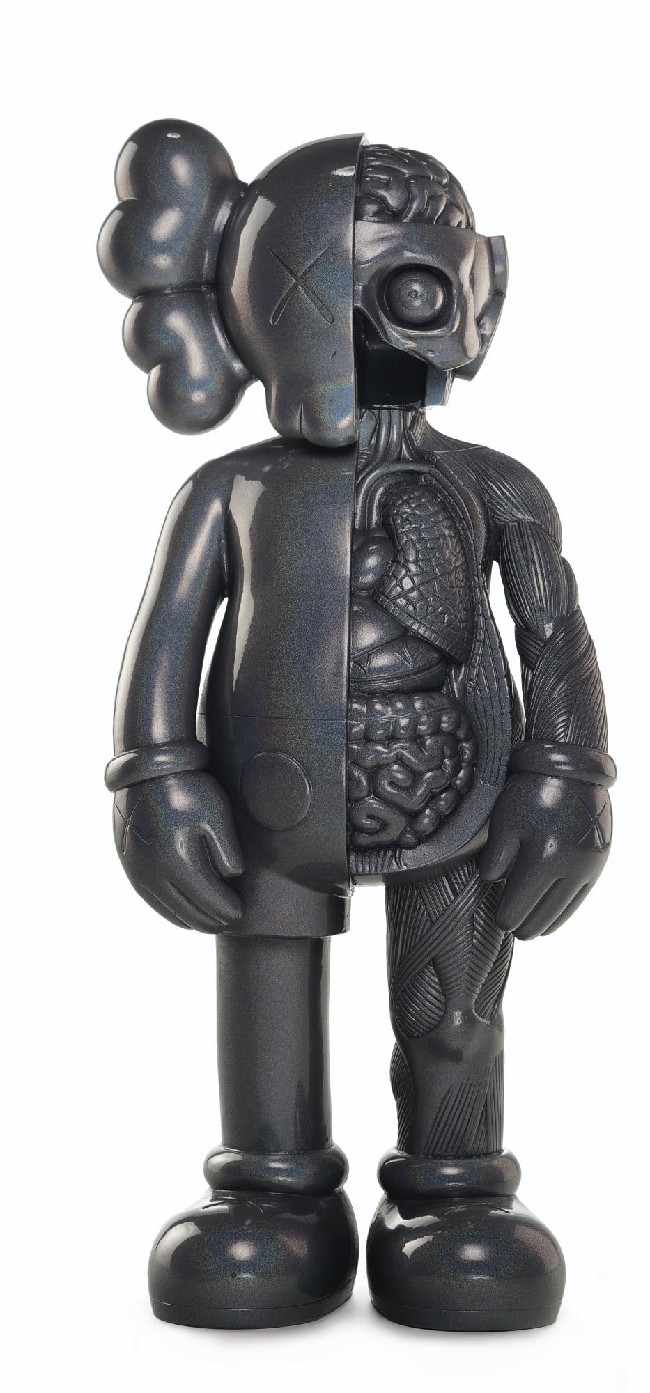 KAWS Figurative Sculpture - (ORIGINALFAKE) COMPANION - black