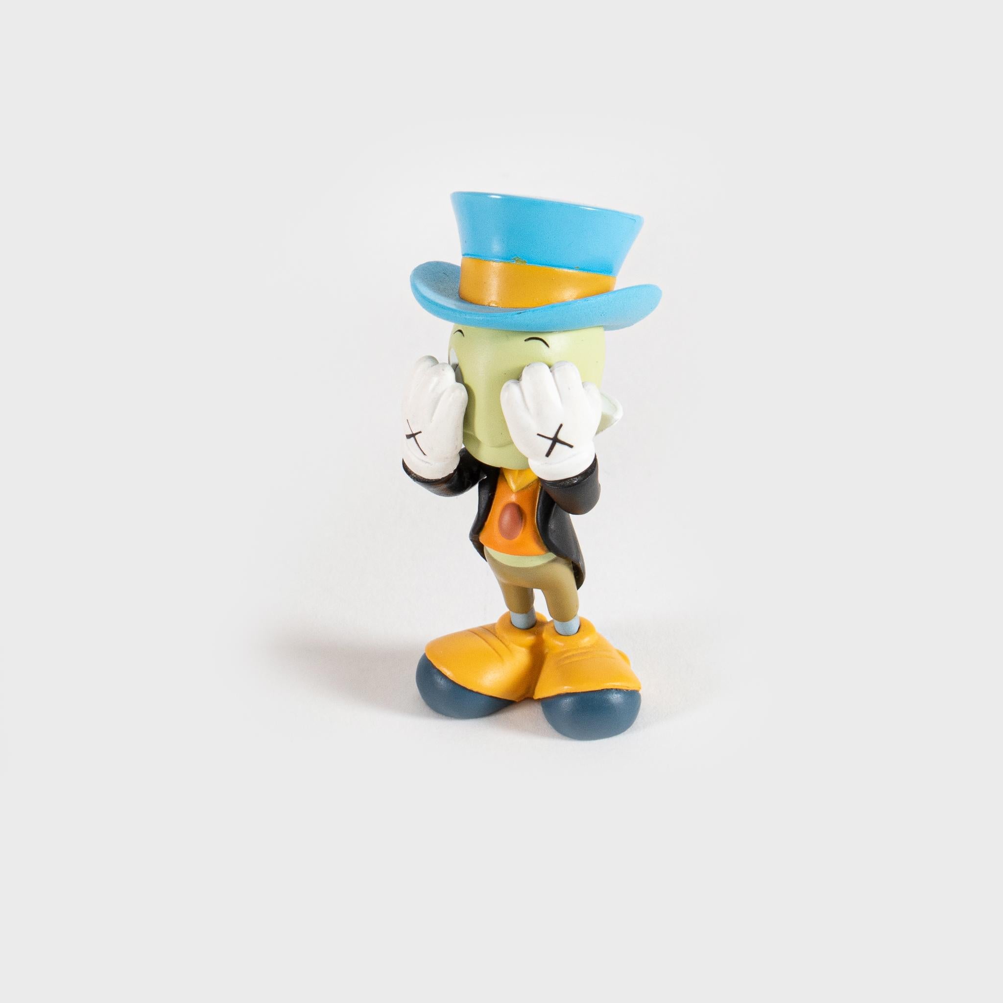 Pinocchio & Jiminy Cricket - Contemporary Sculpture by KAWS