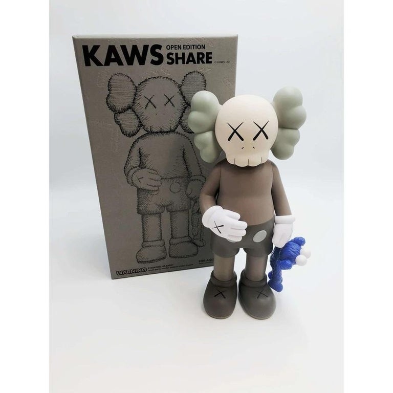 Share (Brown) - Sculpture by KAWS