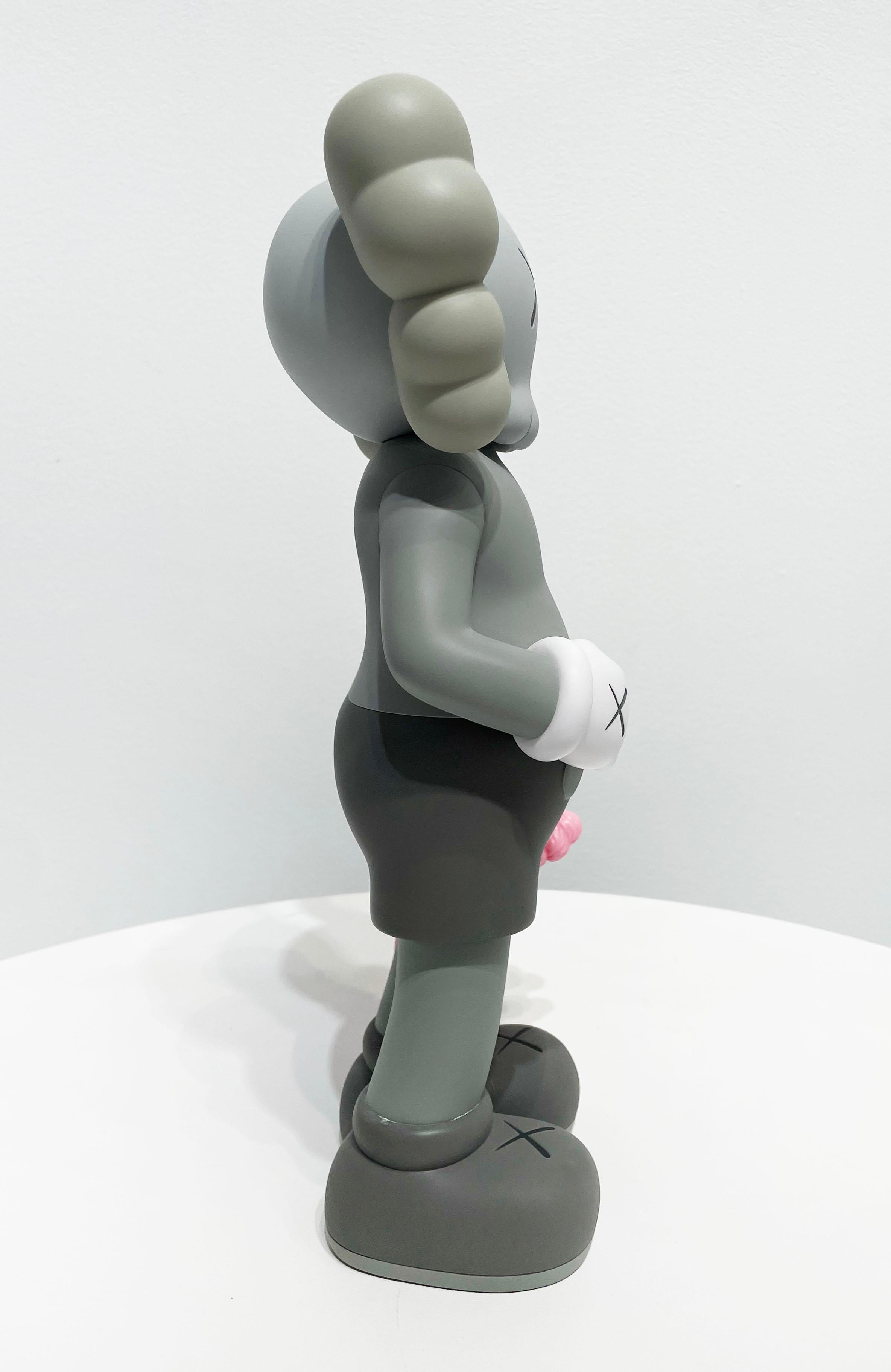 Artist:  KAWS, 
Title:  Share (Gray)
Series:  Toys
Date:  2020
Medium:  Sculpture
Unframed Dimensions:  12.4