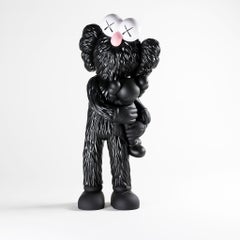 Take (Black) KAWS Sculpture Black Contemporary Modern Art Design