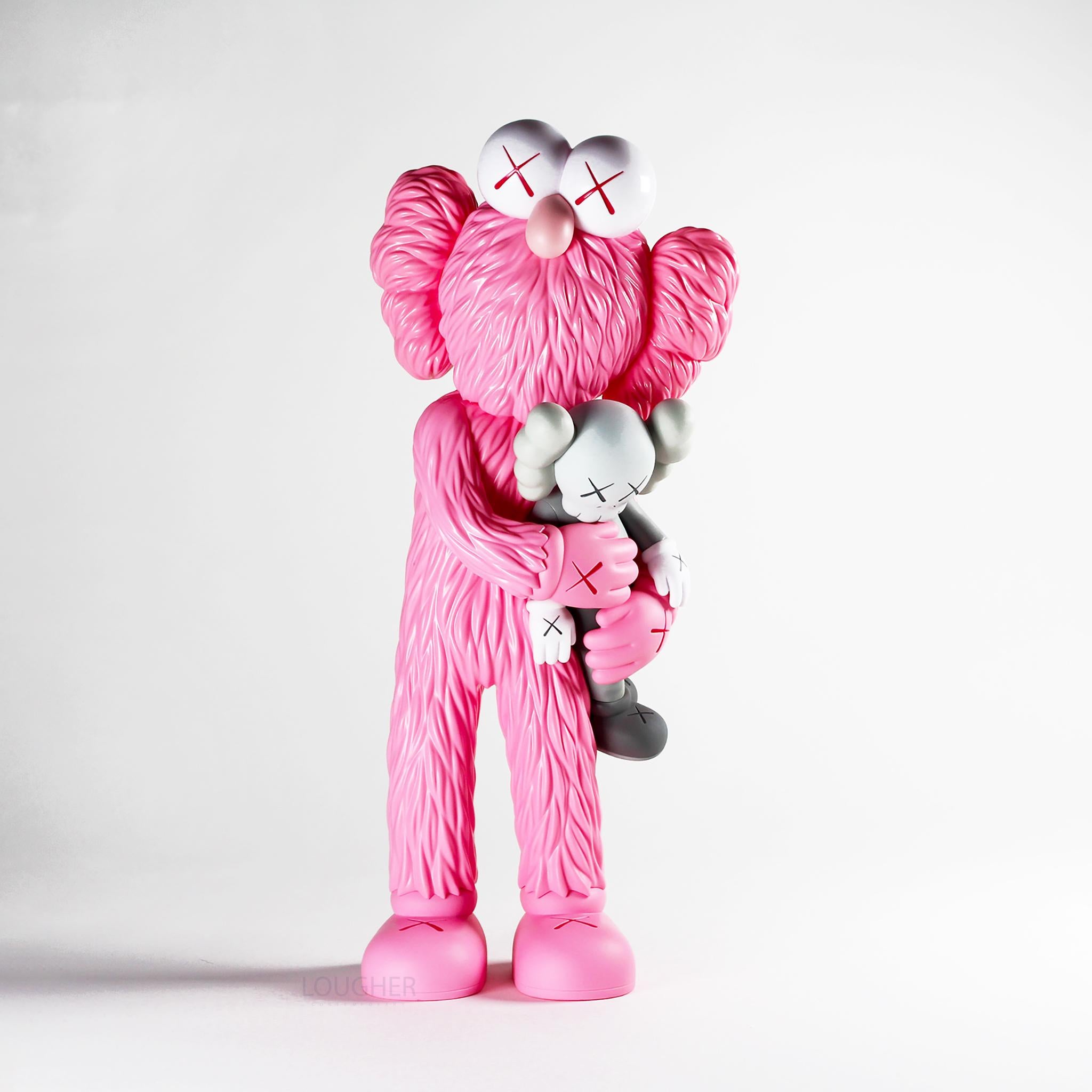 KAWS Figurative Sculpture - Take (Pink)