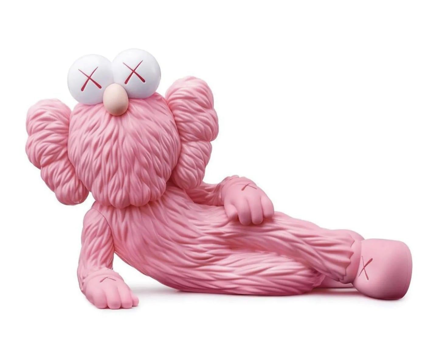 Time Off - Pink - Sculpture by KAWS