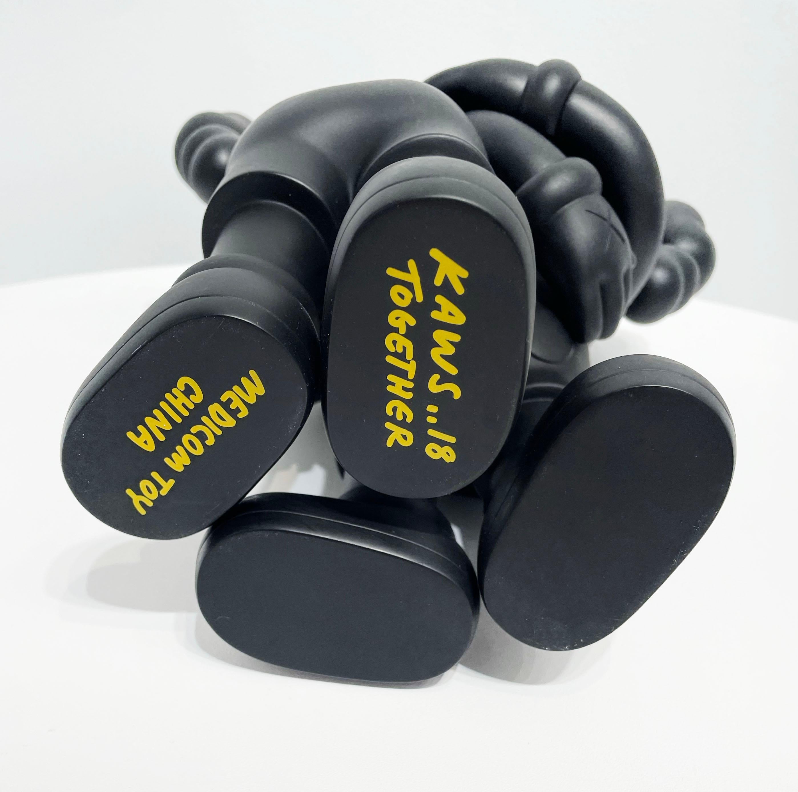 Artist:  KAWS, 
Title:  Together (Black)
Series:  Toys
Date:  2018
Medium:  Sculpture
Unframed Dimensions:  10