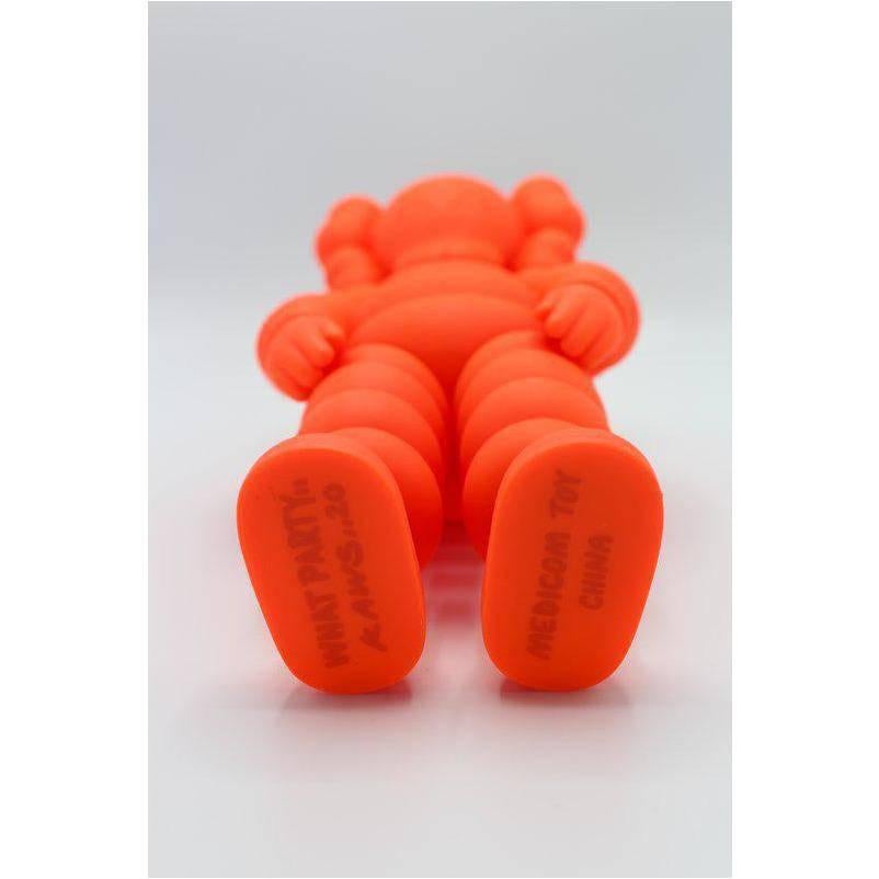 What Party - orange - Sculpture by KAWS