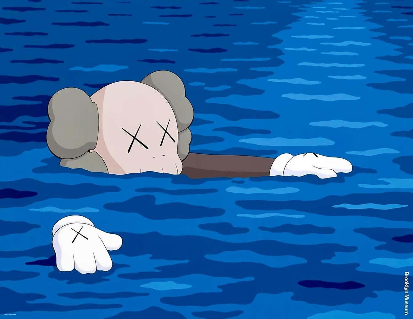 KAWS Brooklyn Museum Poster 2021 (KAWS TIDE) (21. Jahrhundert und zeitgenössisch) im Angebot