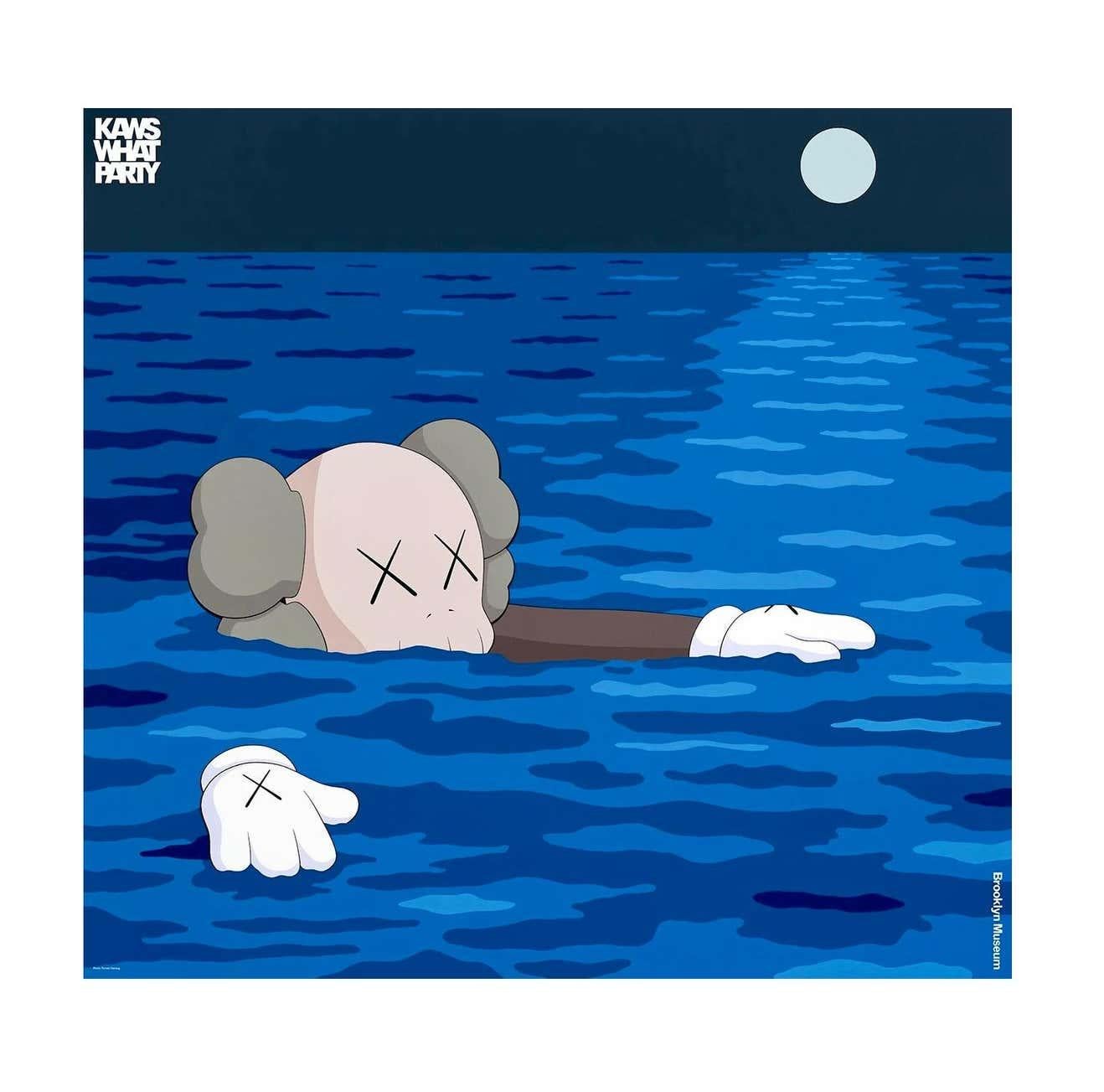 KAWS Brooklyn Museum Poster 2021 (KAWS TIDE) (Papier) im Angebot