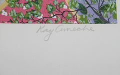 Big Sur, Folk Art Screenprint by Kay Ameche