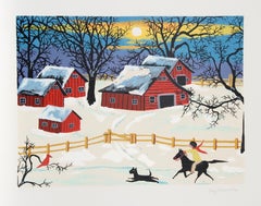 Cinque Granai di Penna, serigrafia folkloristica di Kay Ameche