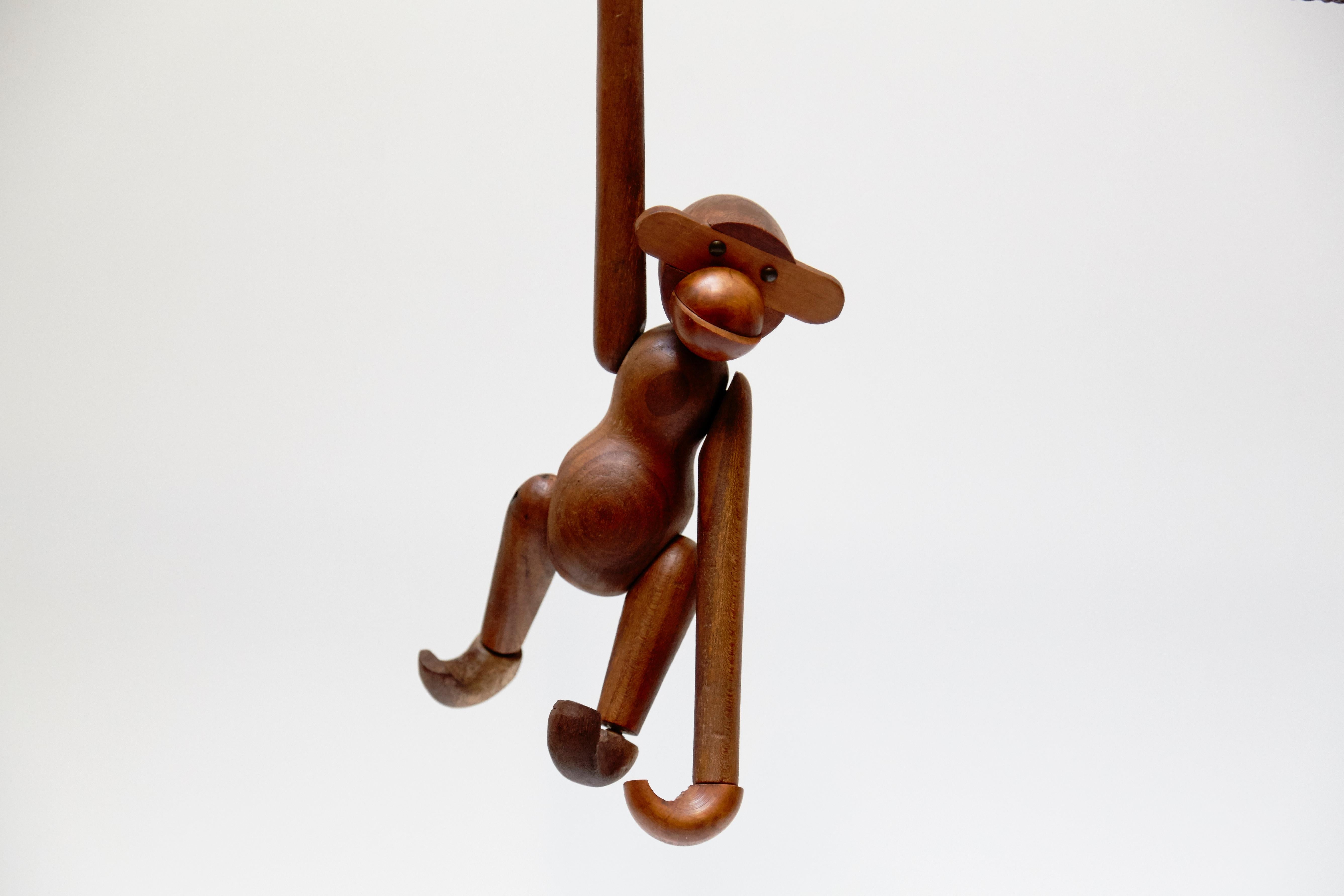 Kay Bojensen Denmark Early Edition Teak Wood Monkey, circa 1960 1