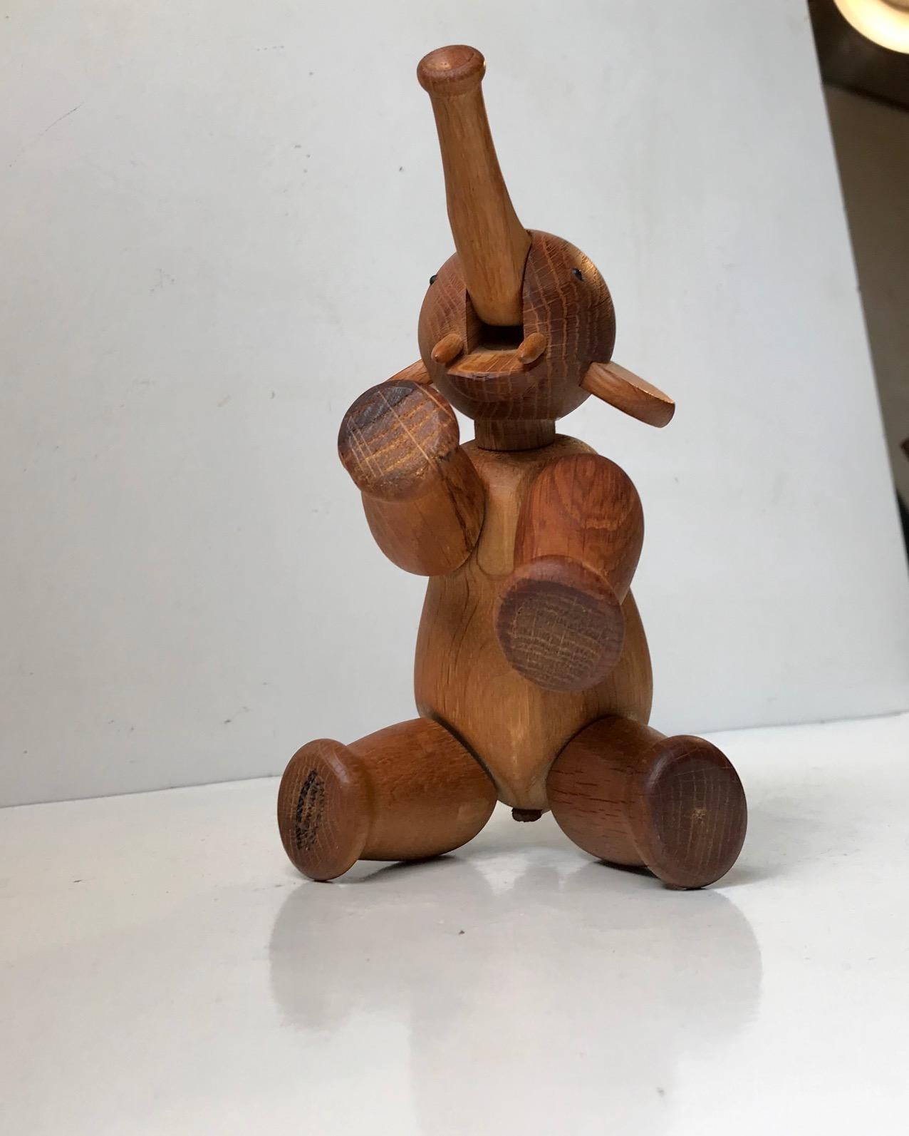 Danish Kay Bojesen 1950s Oak Elephant For Sale