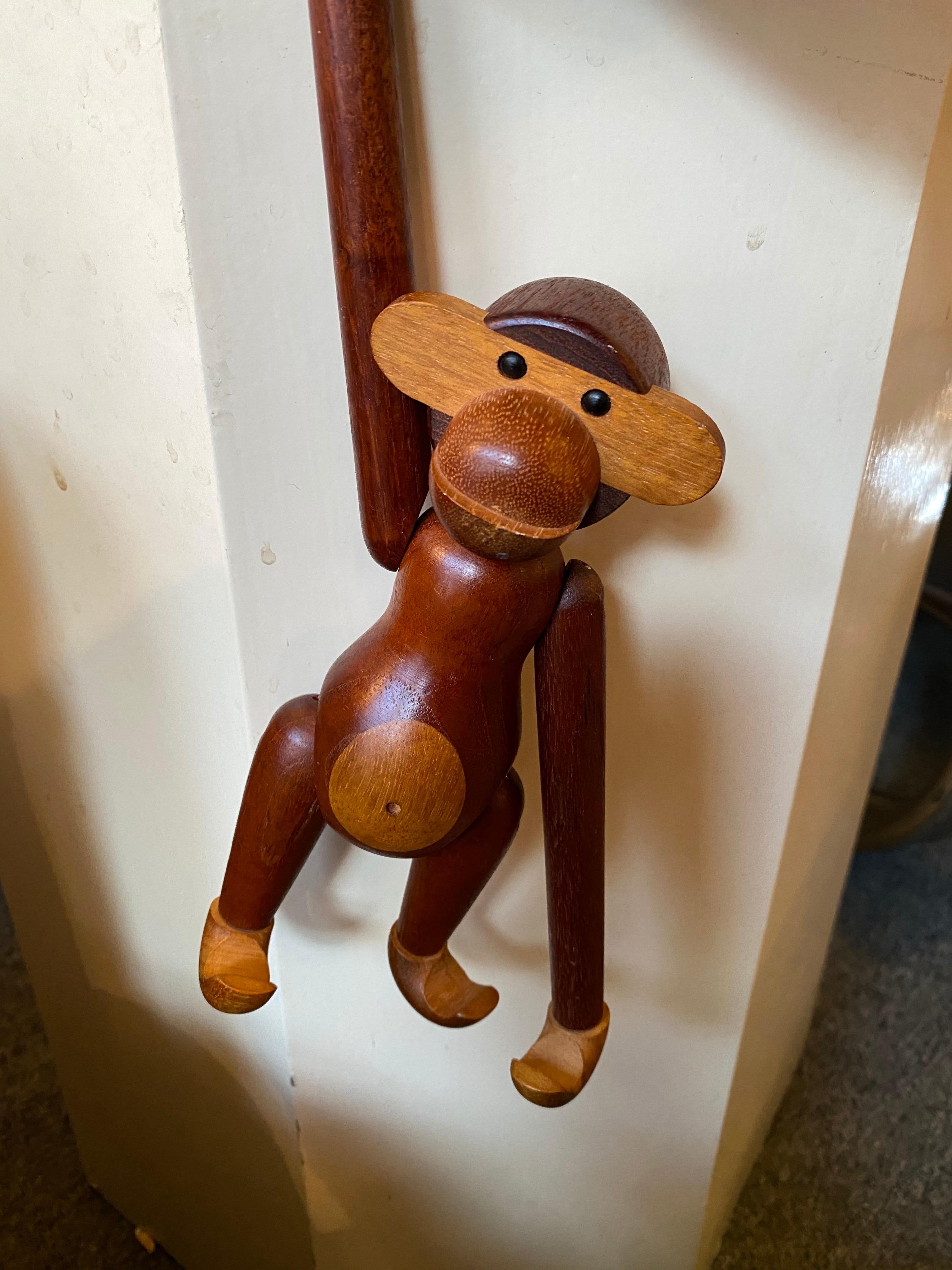 Kay Bojesen Articulated Teak Monkey In Good Condition In Philadelphia, PA