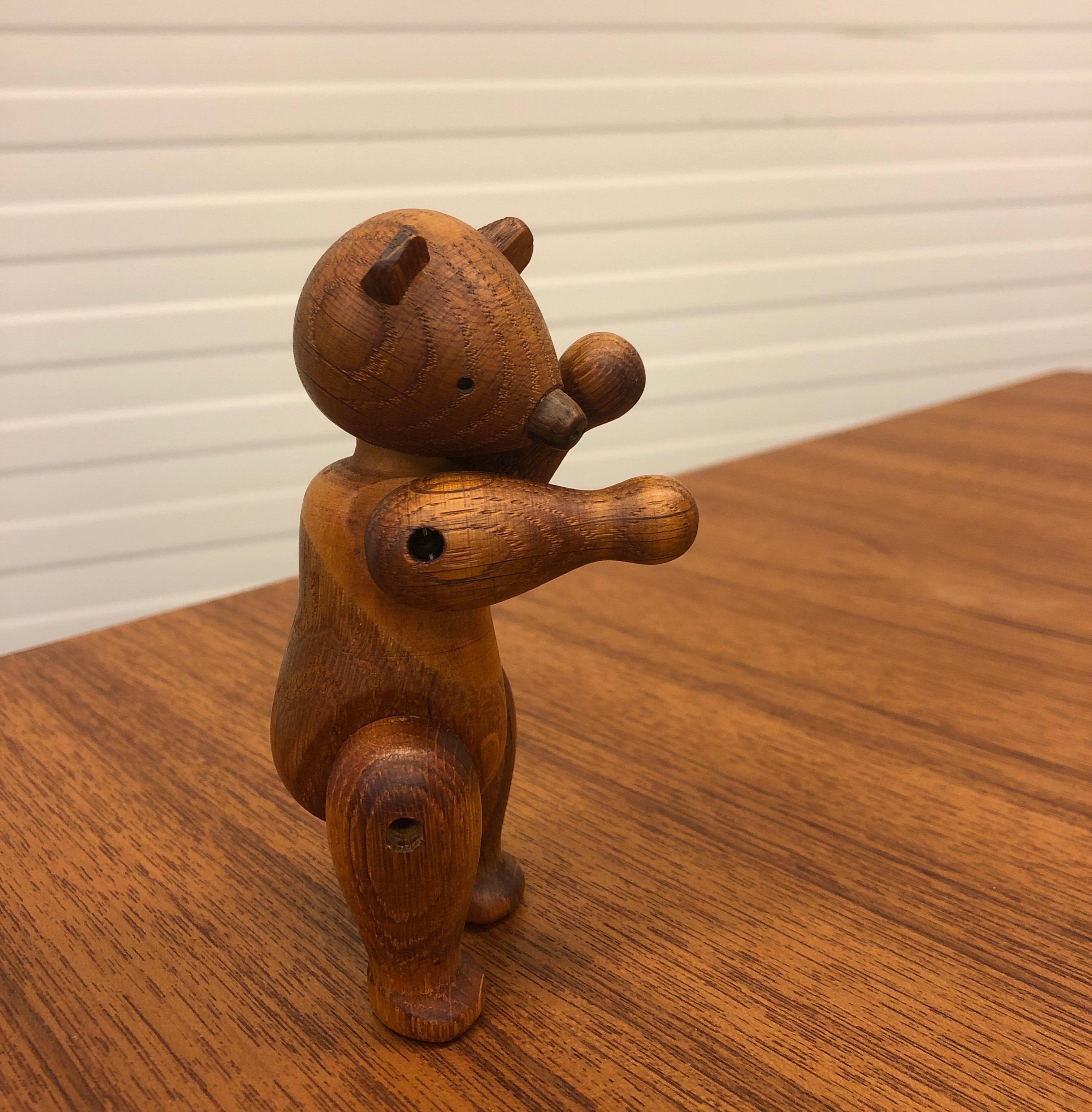 Kay Bojesen Bear Early Edition 1950 Danish Design In Good Condition For Sale In The Hague, NL