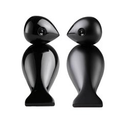 Kay Bojesen – Schwarze Turteltauben, 3,5 in H