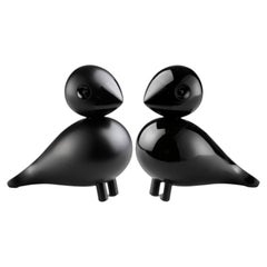 Kay Bojesen – Schwarze Turteltauben, 3,5 in H