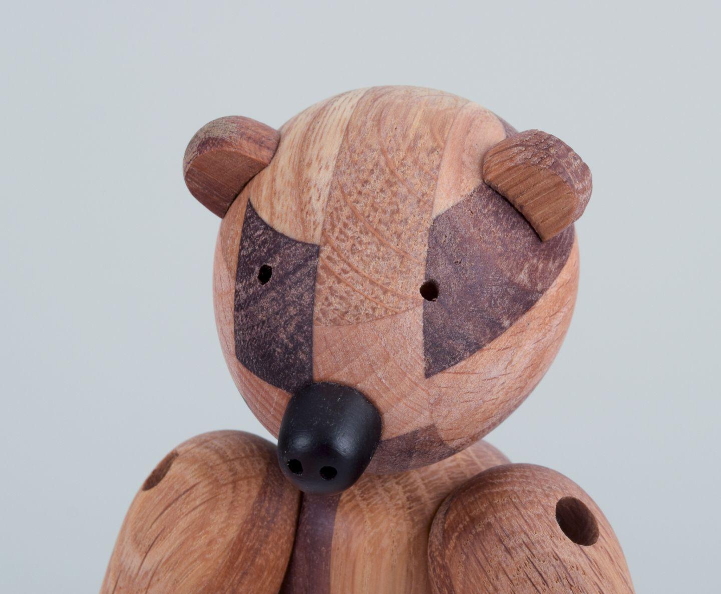 Scandinavo moderno Kaye Bojesen, designer danese. Orso realizzato con vari tipi di legno. in vendita
