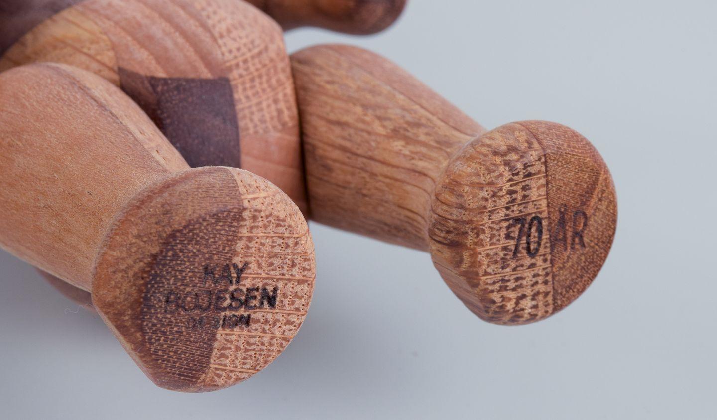 Danese Kaye Bojesen, designer danese. Orso realizzato con vari tipi di legno. in vendita