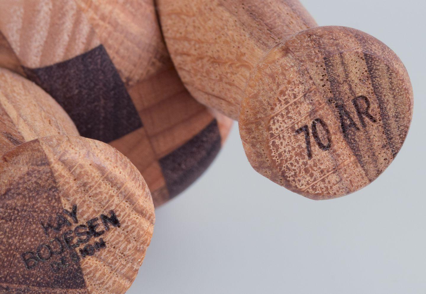 Kaye Bojesen, designer danese. Orso realizzato con vari tipi di legno In condizioni ottime in vendita a Copenhagen, DK