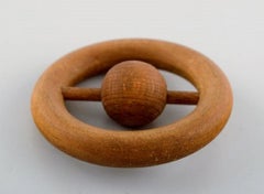 Kay Bojesen, Denmark, Baby Rattle in Beech, Late 20th Century