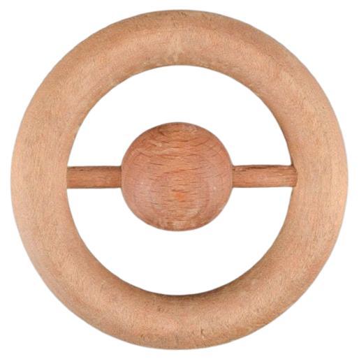 Kay Bojesen, Denmark, Baby Rattle in Beech, Late 20th Century