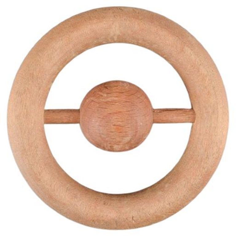 Kay Bojesen, Denmark, Baby Rattle in Beech, Late 20th Century For Sale ...