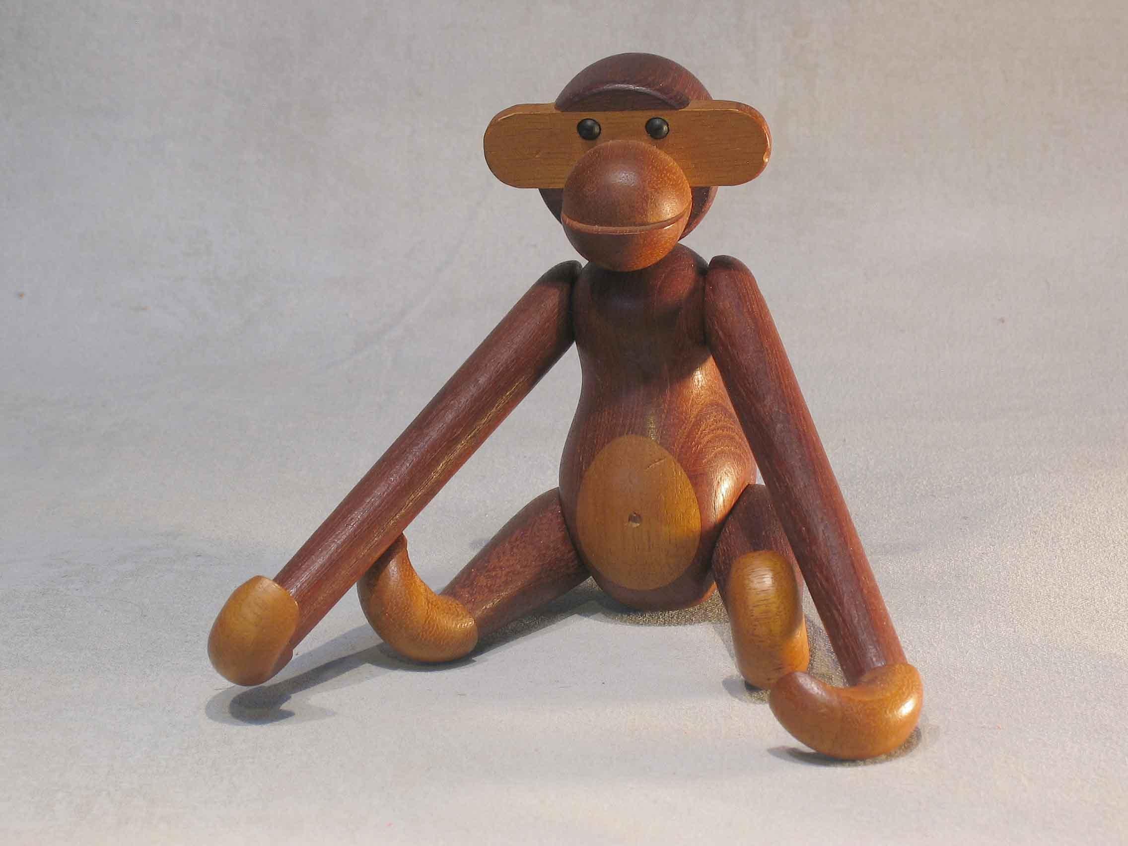 Kay Bojesen Denmark Signed Teak Monkey  For Sale 6