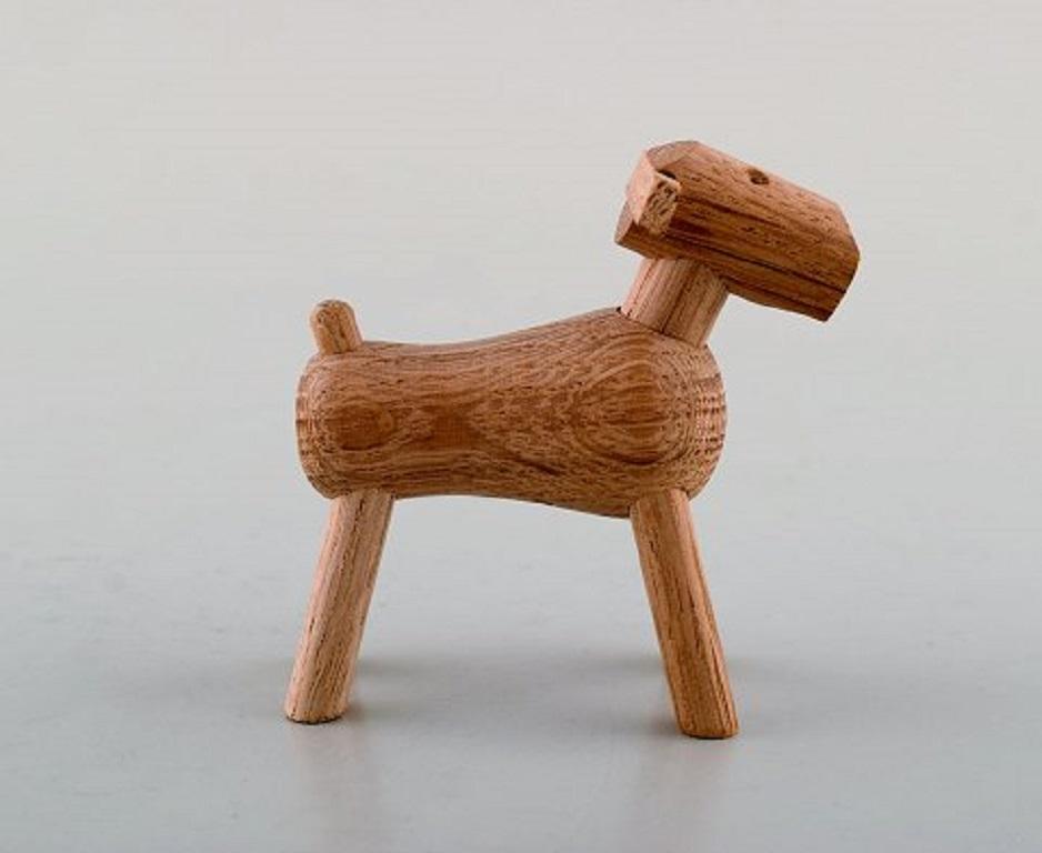 Scandinave moderne Kay Bojesen, Danemark, chien en bois, design danois, XXe siècle en vente