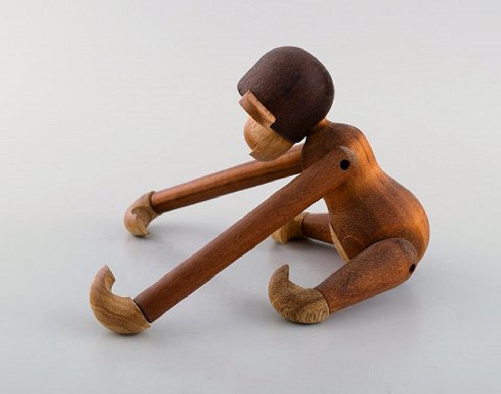 Scandinavian Modern Kay Bojesen, Denmark, Wooden Monkey, Danish Design, 20th-21st Century