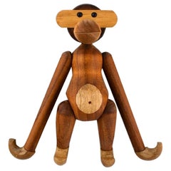 Vintage Kay Bojesen, Denmark, Wooden Monkey, Danish Design, 20th-21st Century