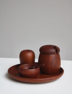Kay Bojesen Kitchenware "Plat de Menage" in Bangkok Teakwood, Denmark, 1960s