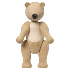 Grande orso in quercia e acero di Kay Bojesen, stile moderno scandinavo, Vietnam