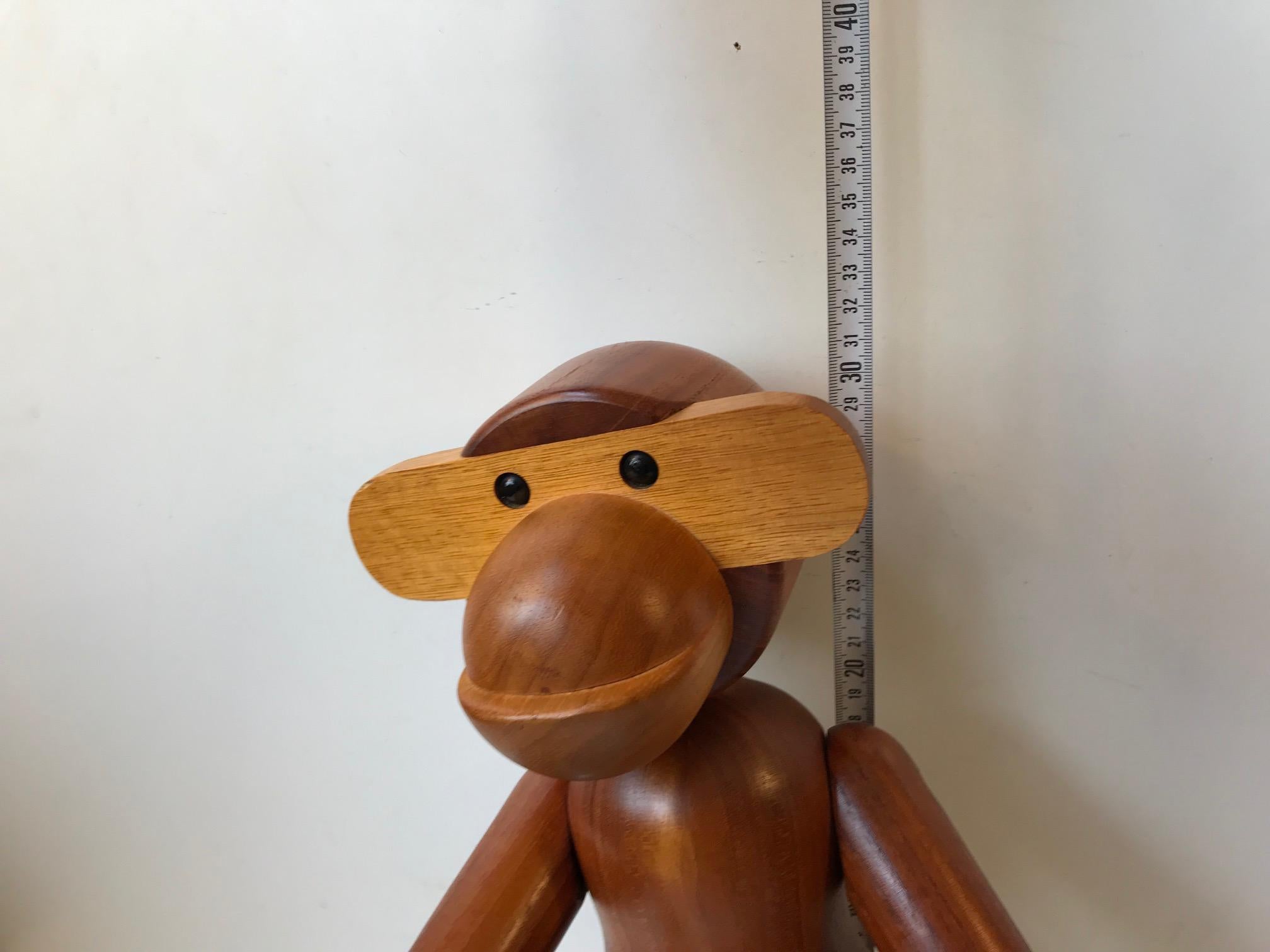 Kay Bojesen, Large Vintage Monkey in Teak and Limba, Denmark 2