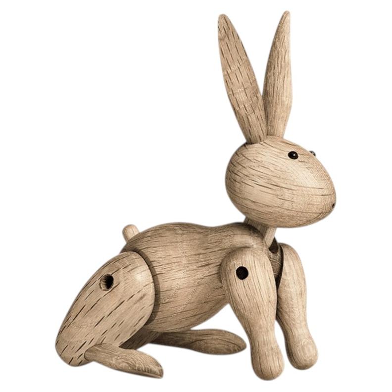 Kay Bojesen Oak Rabbit Sculpture, Scandinavian Modern Design, Vietnam For Sale