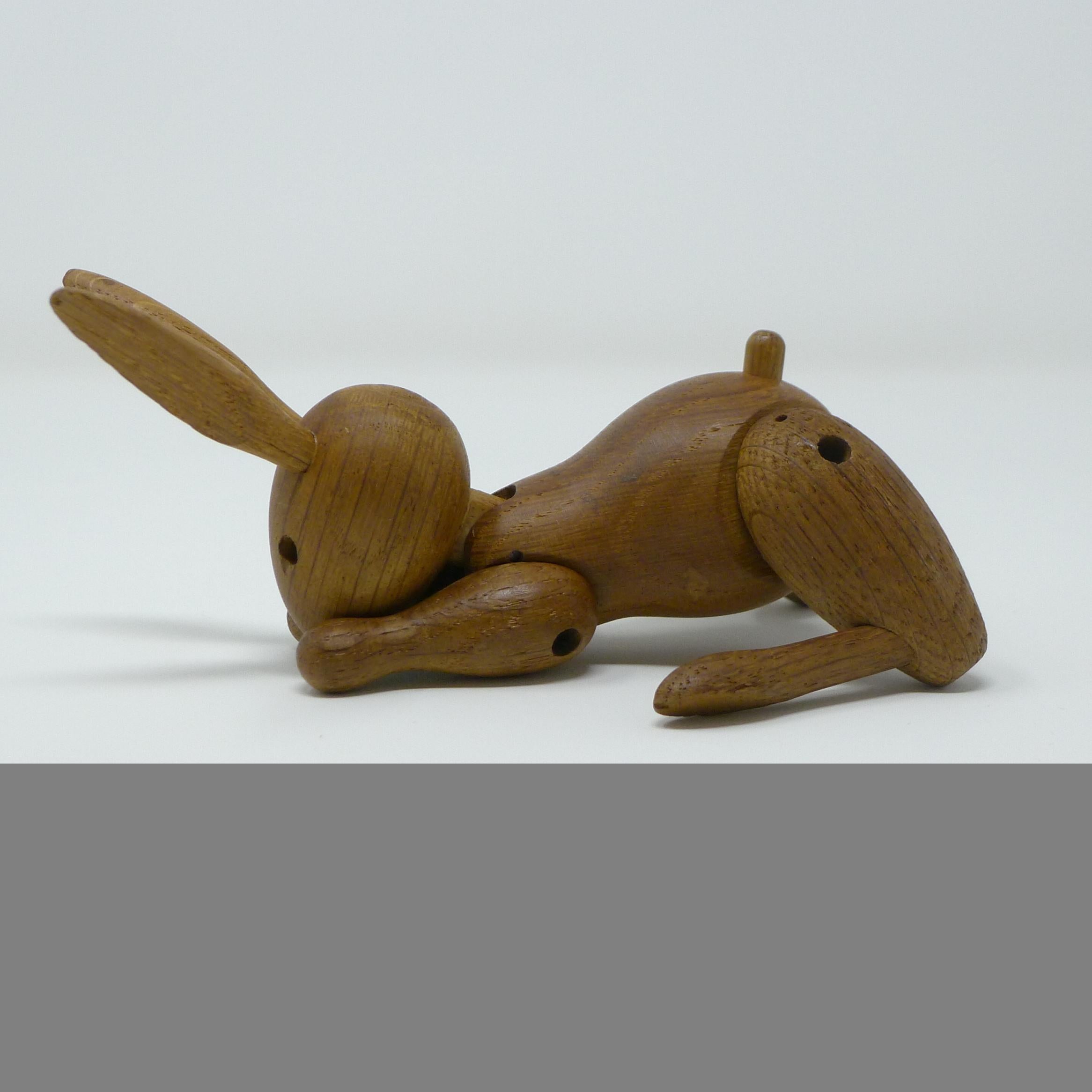 Kay Bojesen, Original Vintage Kleiner Vintage-Kaninchen, entworfen 1957, signiert (Skandinavische Moderne)