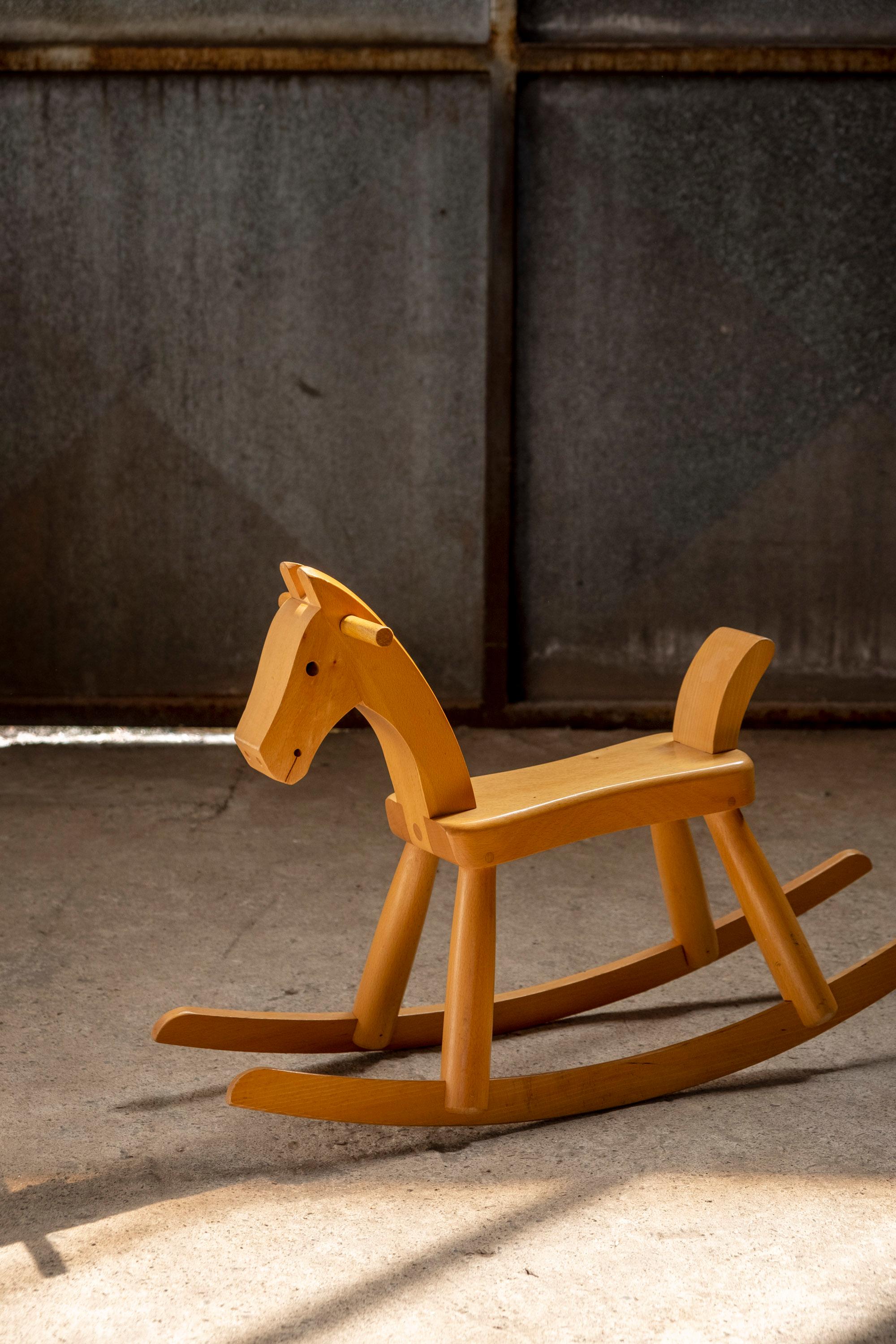 Scandinavian Modern Kay Bojesen Rocking Horse, 1960s Denmark