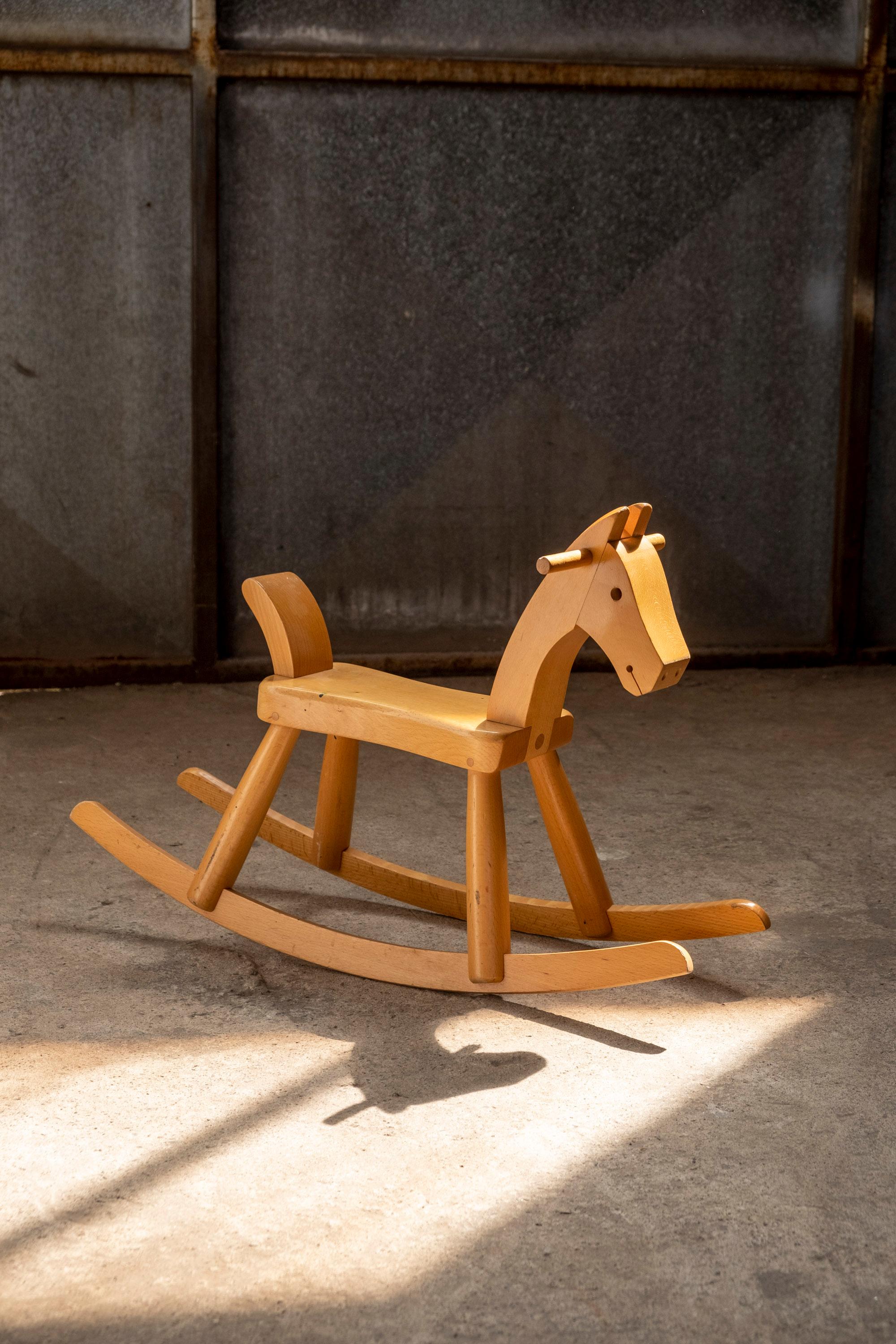 Danish Kay Bojesen Rocking Horse, 1960s Denmark